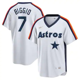 mens nike craig biggio white houston astros home cooperstow